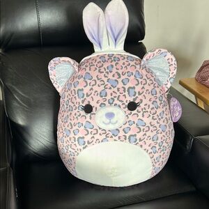 Original Squishmallows Dallas the Pink and Purple Cheetah with Bunny Ears
